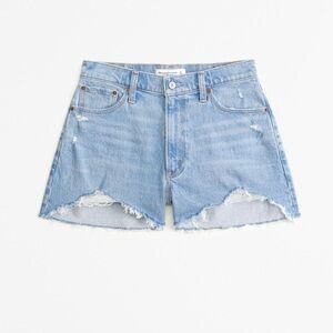 Abercrombie curve love high rise 4” mom Jean short